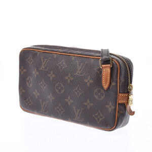 Louis Vuitton Shoulder Monogram Bag Marly Brown Bandouliere